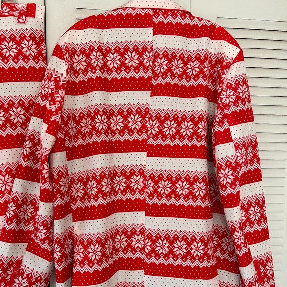 Mens LIFE OF THE PARTY Sz XL Red & White Christmas Jacket and Pants Suit FUN - Picture 13 of 13